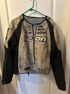 ICON Stage2 Merc Jacket in Gray and Black